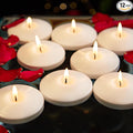 White Floating Candles 3 inch, 12 Pack Floating Candles 10 Hours Long Burning, Unscented Floating Candle for Centerpieces, Wedding, Christmas Lights, Romantic Night for Her/Him Set