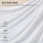 Goose Feather Down Fiber Pillows Standard Size Set of 2, Luxury 3-Chamber Pillows with Soft & Down-Proof Cover, Fluffy Plush Hotel Bed Pillows for Side, Back & Stomach Sleepers, 20"x26"