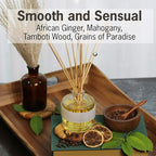 APOTHIA - Soul Mini Aromatic Diffuser | Mahogany & African Ginger | Premium Essential Oils | Up to 6 Months | 2 oz | 55 ml | Small Batches for Luxury Quality in Elegant Glass Bottle