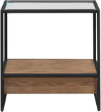 Liberty Furniture Bedford Drawer End Table for Living Room - Weathered Oak