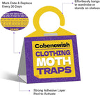 14 Pack Premium Clothes Moth Traps for House Indoor, Double Potent Pheromone Sticky Glue Moths Killer Repellent for Closet Organizers & Storage No Mothballs Odor Home Pest Control Trap