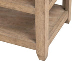 Liberty Furniture Millstone Chairside Table with Unique Tile Top for Living Room - Nutmeg Oak Wood