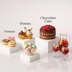 Acrylic Nesting Risers Display Stands Cube Boxes with Hollow Bottoms 6Pcs Whith Acrylic Boxes for Display (Whith)