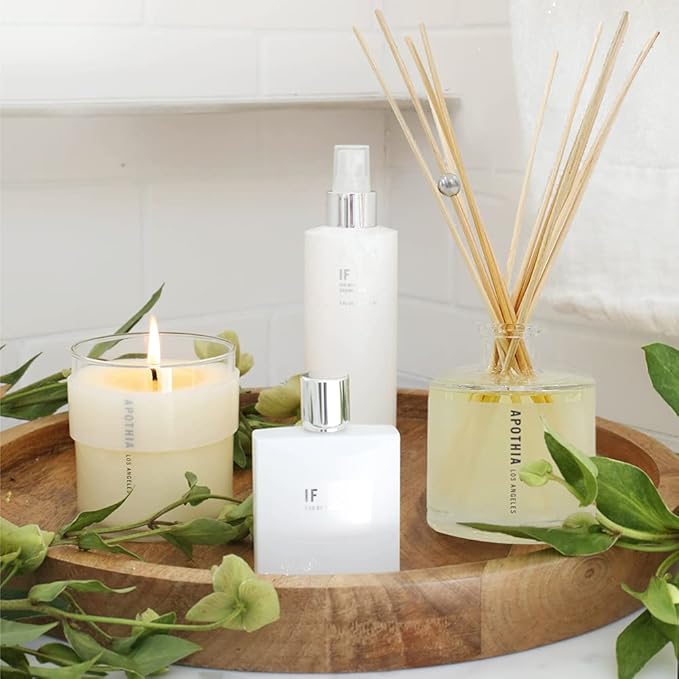 APOTHIA - IF Aromatic Diffuser | Modern White Floral & Citrus | Premium Essential Oils | Up to 12 Months | 7 oz | 200 ml | Small Batches for Luxury Quality in Elegant Glass Bottle