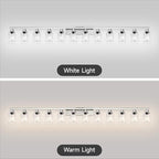 Brushed Nickel Bathroom Vanity Light, 12 Light Brushed Nickel Bathroom Lighting fixtures Over Mirror, Brushed Nickel Bathroom Vanity Lights Wall Lighting for Mirror Bedroom, Living Room