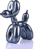 Black Balloon Dog Decor,Balloon Animal Sculpture, Preppy Room Shelf Decor,Cute Statue Home Decors, Bedroom Modern Sculpture Desk Decors,Office Gold Decorations Small Figurines