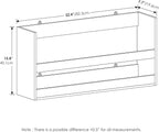 Furinno Hermite Multipurpose Wall Mounting Storage Shelf, French Oak