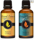 Eternal Essence Oils 2 Pack 30ml Premium Fragrance Oil - Peach Citrus & Seaside Citrus - for Candle, Soap Making, Aromatherapy, Diffusers, Home Care, & Humidifiers