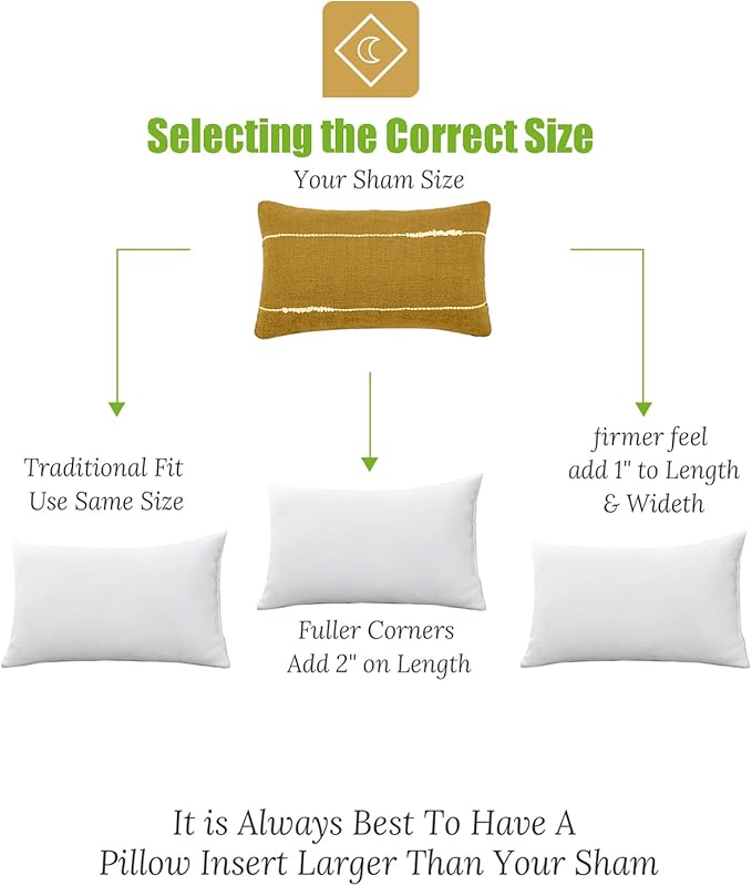 Feathers Down Pillow Insert 14x36, 100% Organic Cotton Shell, Large Lumbar Pillow Insert, Decorative Throw Pillow for Living Room Sofa, Couch, or Bed (White)