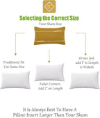 Feathers Down Pillow Insert 14x36, 100% Organic Cotton Shell, Large Lumbar Pillow Insert, Decorative Throw Pillow for Living Room Sofa, Couch, or Bed (White)