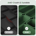 A-LuGei 【𝟮𝟴𝗣𝗖𝗦】 【𝟱𝗦𝗶𝘇𝗲】 ArmyGreen Drawer Organizer, Makeup organizer, 【Holds 177 Items】 Bathroom Organizers and Storage, Plastic Desk Organizer Divider, Organizer Bins for Office Vanity