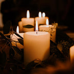 12 Packs White Pillar Candles, 50 Hours Long Burning Time Unscented Pillar Candles for Emergency,Wedding,Church, Dripless and Smokeless Table Candles Pillar, White Candles for Party, Relaxing