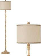 63.5'' Floor Lamps for Living Room, Farmhouse Floor Lamp for Bedroom with 3 Color Temperatures, Vintage Standing Lamps for Living Room, Living Room Light, Chain Switch, Bulb Included, Cream