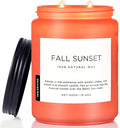 M&SENSE Amber Santal Soy Candles, Scented Candle 110 Hours Long Lasting Clean Burn Large Candle for Home Natural Organic Aromatherapy Relaxing Candle Birthday Holiday Gifts for Women Men
