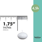 Bolsius Unscented Floating Candles – Set of 20 White Floating Candles – Cute and Elegant Burning Candles – Candles with Nice and Smooth Flame – Party Accessories (Three Pack)