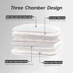 Globon Luxury Down Pillow King Size, Firm Hotel Collection Bed Pillow with 100% Cotton Cover, Down Surrounded Feather Pillow, 20x36 Inches (1 Pack)
