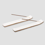 Folkulture Set of 2 Incense Holder or Incense Burner for Insence Sticks, Modern Ash Catcher or Insence Burner Holder, Wooden Insense Stick Holders or Inscent Tray, Mango Wood