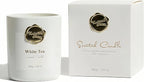 Scented Luxury Candle -Aromatherapy Soy Candles for Relaxation & Sleep - 7 oz - Hand-Cast - Comes with Pure Cotton Wick - Fine Ceramic - Ideal Gift for Both Men and Women. (White, whitetea)