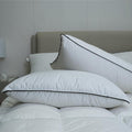 Luxury Down Fiber Pillows Queen Size, Bed Pillows for Sleeping, Pillow for Back, Stomach or Side Sleepers
