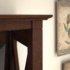 Bush Home Tall 5 Shelf Bookcase for Living Room or Home Office, Large Bookshelf, Modern Farmhouse Style, Key West Collection, Bing Cherry