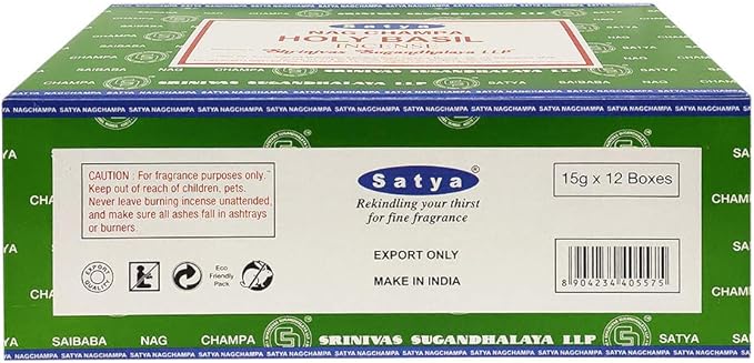 Holy Basil Incense Sticks and Incense Stick Holder Bundle Insence