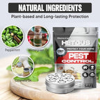 Pest Repellent, Rodent Repellent for Car Engines, Mouse Repellent, Keep Rodent, Roach, Mouse, Moth and Spider Away from House, Safe Around Kids, Pets & Plants, 120 sq ft Coverage - 2P
