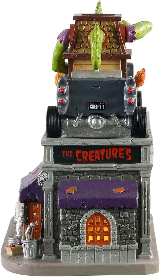Lemax The Creature's Custom Hot Rod Shop #05611