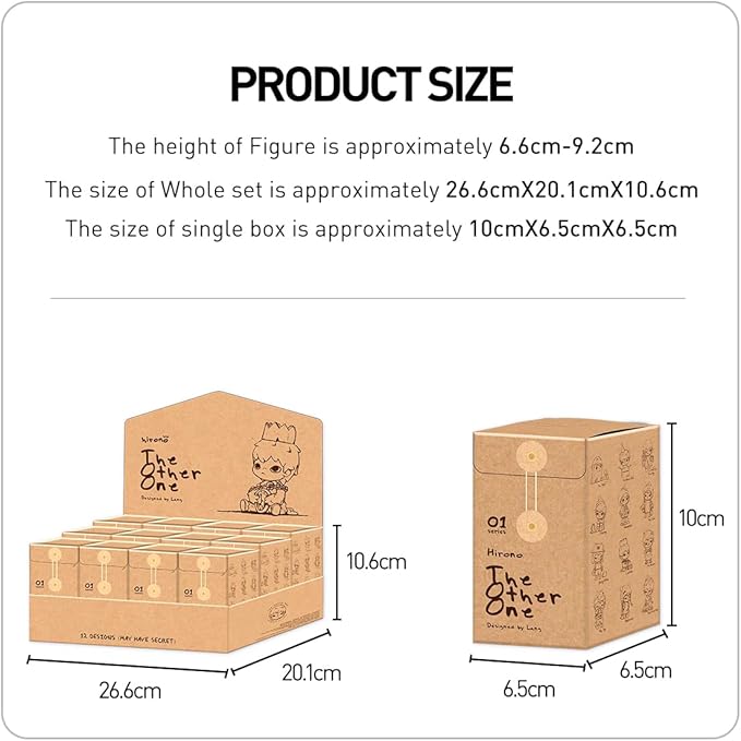 POP MART Hirono The Other One Blind Box Figures, Random Design Box Toys for Modern Home Decor, Collectible Toy Set for Desk Accessories, 1PC