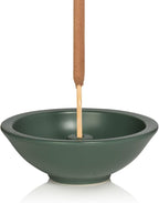 Murphy’s Naturals Stoneware Incense Stick Holder, Forest Green, 4.5” Ash Catcher for Outdoor Use, Durable & Stylish Design for Easy Clean-Up, 1-Pack