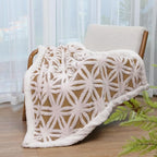 LOMAO Sherpa Fleece Blanket Fuzzy Soft Throw Blanket Dual Sided Blanket for Couch Sofa Bed (Khaki, 51"x63")