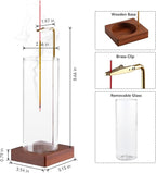 Incense Holder for Sticks, Insence-Stick Holder Ash Catcher with Removable Glass [Anti-Ash Flying], Mess-Free Incense Burner Holder, Perfect for Meditation Yoga Relaxation,Home Decor