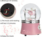 Ballerina Snow Globe, Christmas Music Box Snowglobes, Rotating Ballet Dance Gifts for Girls, 100MM Water Globe Musical Boxes, Plays Melody Fur Elise