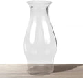 Oil Lamp Chimney Hurricane Lamp Glass Replacement Clear 3 Inch Base for Kerosene Lamp Shade(Wave Style 1P)