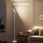 36W LED Floor Lamp, Upgrade Super Bright Standing Lamp, Modern Stepless Dimmable Torchiere Tall Lamp with Remote Control, 350°Rotating Head Reading Floor Lamp for Living Room, Bedroom, Office
