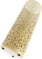 Umbrella Stand Umbrella Holder for Entryway,Umbrella Stand Rack,Metal Hollowed Freestanding Round Umbrella Holder Organizer Bin,Umbrella Rack Organizer Freestanding for Home Hotel Office(Small-Gold)