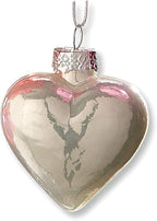 Lillian Vernon Shiny Glass Hearts Valentines Ornaments - 12 Piece Set, Blown Glass, Handcrafted Hanging Tree Decorations, Valentine's Day Holiday & Party Decor, 2" Tall Heart, Red, White & Pink