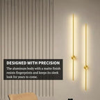 Method Lights LED Strip Wall Light, 39" Modern Indoor Wall Lamp with 350° Rotation, Surface or Recessed Mount, Sleek Minimalist Lighting for Bedroom, Living Room, Hallway, Black