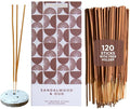 Folkulture Incense Sticks | Set of 120 Insence-Sticks with Holder for Relaxation | Sandalwood & Oud Incense| Organic, Slow Burning & Non Toxic Inscents | Luxe Santal Fragrances for Meditation