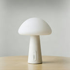 Rechargeable Touch Mushroom Table Lamp – Cordless RGB Lamp for Bedroom, Nightstand, Side Table – 3 Color Temperatures + RGB + Dimming + Type-C Charging