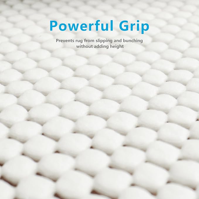 Non Slip Area Rug Pads Non Skid Gripper 8x11 Feet Extra Thick Pad Anti-Slip Carpet Mats for Hardwood Surface, Keep Rugs Safe