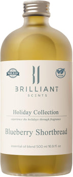 Brilliant Scents Blueberry Shortbread Fragrance Oil 500ml - Premium Diffuser Oil for Home, Office, Hotels - Long Lasting, Plant-Based, Meets IFRA Standards, USA-Made - Blueberries, Whipped Cream Scent