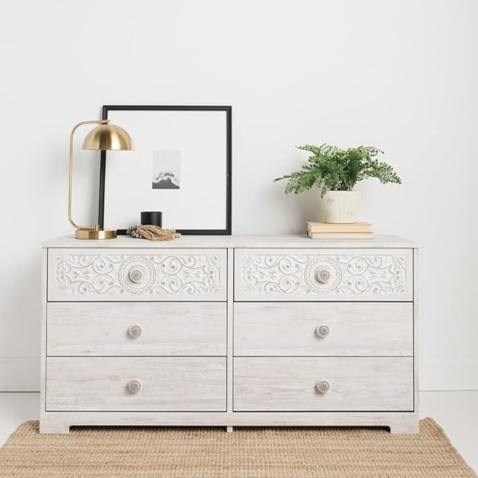 Signature Design by Ashley Paxberry Boho Dresser, Whitewash