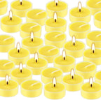 4-Hour 50Pack Citronella Tealight Candles, Outdoor and Indoor Summer Scented Candle,Natural Soy Wax Candle for Home Patio Garden Yard Balcony,BBQ Birthday Emergency