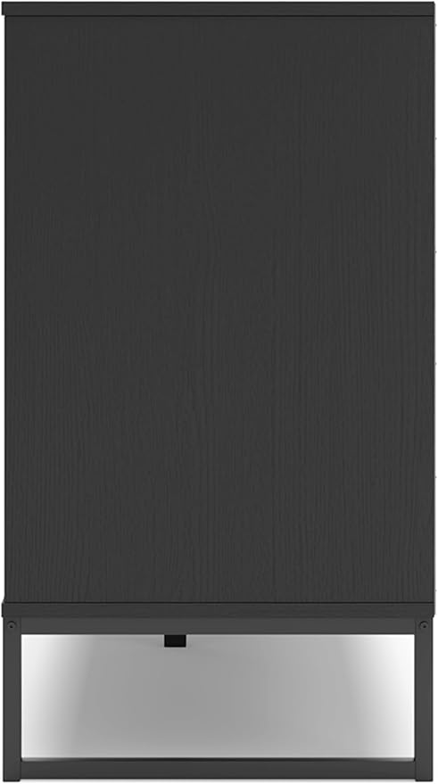 Signature Design by Ashley Socalle Modern 6-Drawer Dresser with Safety Stop, Black