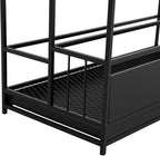 Commercial Metal Umbrella Holder Umbrella Stand with Drip Tray Entrance Umbrella Organizer Large Capacity Umbrella Rack for Home, Office, Apartment, Hotel (Black, 26.8 * 12.6 * 27.6in)