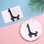 Artliving 5 Inch Black 12pcs/Set Plastic Easels Plate Display Stands Picture Frame Stand Holder