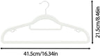 60 Pack Thin Space Saving Hangers, No Slip Clothes Hangers with Non Slip Textured and 360° Hook - Plastic Hanger, Closet Organizer for Shirt, Pants, Suit, Skirt, Coat - White