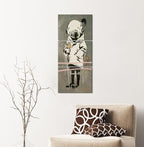 Novatique Graffiti Canvas Wall Art Banksy Wall Art for Living Room Modern Pop Graffiti Poster Abstract Girl Picture Print Home Decor for Office Living Room, 12" x 16" x 3Pcs