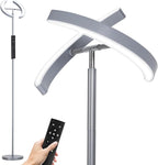 SUNMORY Floor Lamps for Living Room, 28W Bright LED Floor Lamp with 2 Rotatable Lights & Remote Control, 74" Tall Standing Lamp with Stepless Dimmable, Modern Reading Corner Lamp for Bedroom, Office