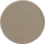 HomePop Home Decor | Upholstered Round Storage Ottoman | Ottoman with Storage for Living Room & Bedroom, Fawn Gray Velvet, Large